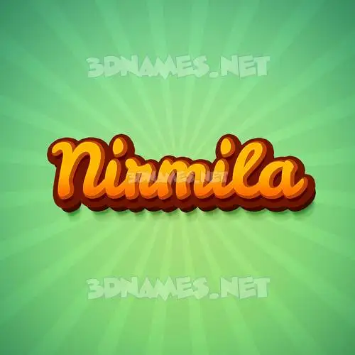 nirmila in Green Rays style - 3D name wallpaper