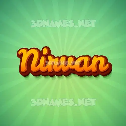 nirvan in Green Rays style - 3D name wallpaper nirvan in Green Rays style - 3D name wallpaper