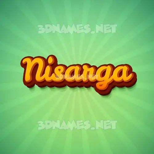 nisarga in Green Rays style - 3D name wallpaper nisarga in Green Rays style - 3D name wallpaper