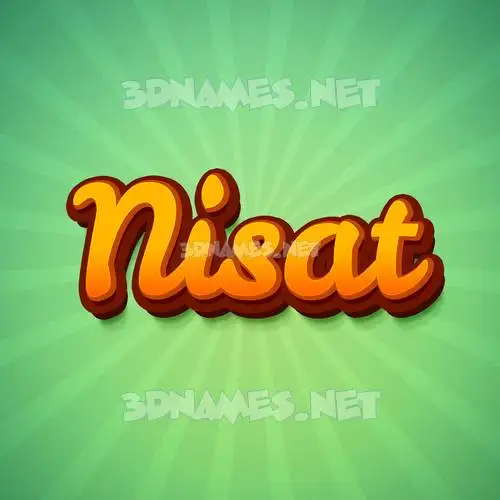 nisat in Green Rays style - 3D name wallpaper nisat in Green Rays style - 3D name wallpaper