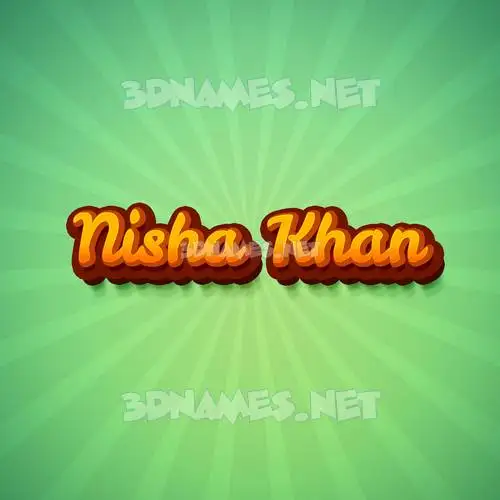 nisha khan in Green Rays style - 3D name wallpaper nisha khan in Green Rays style - 3D name wallpaper