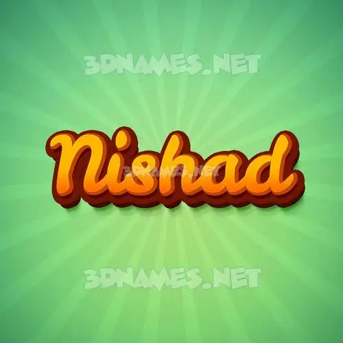 nishad in Green Rays style - 3D name wallpaper nishad in Green Rays style - 3D name wallpaper