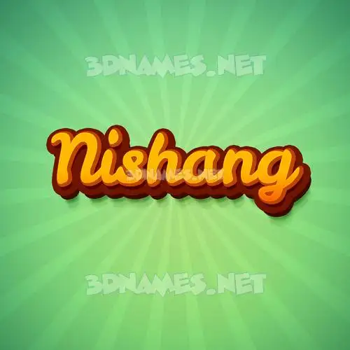 nishang in Green Rays style - 3D name wallpaper nishang in Green Rays style - 3D name wallpaper