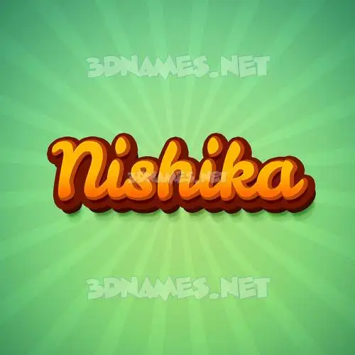 nishika in Green Rays style - 3D name wallpaper nishika in Green Rays style - 3D name wallpaper