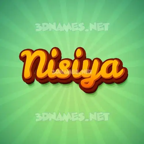 nisiya in Green Rays style - 3D name wallpaper nisiya in Green Rays style - 3D name wallpaper