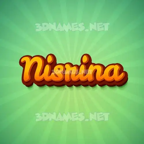 nisrina in Green Rays style - 3D name wallpaper nisrina in Green Rays style - 3D name wallpaper