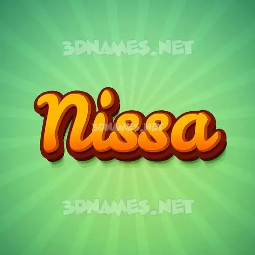 nissa in Green Rays style - 3D name wallpaper nissa in Green Rays style - 3D name wallpaper