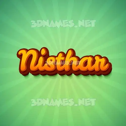 nisthar in Green Rays style - 3D name wallpaper nisthar in Green Rays style - 3D name wallpaper