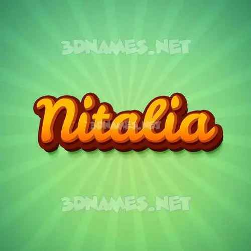 nitalia in Green Rays style - 3D name wallpaper nitalia in Green Rays style - 3D name wallpaper