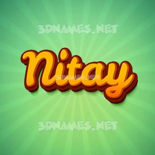 nitay in Green Rays style - 3D name wallpaper nitay in Green Rays style - 3D name wallpaper