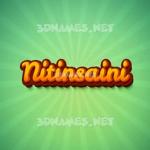 nitinsaini in Green Rays style - 3D name wallpaper nitinsaini in Green Rays style - 3D name wallpaper