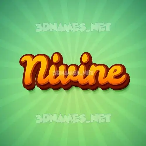 nivine in Green Rays style - 3D name wallpaper nivine in Green Rays style - 3D name wallpaper