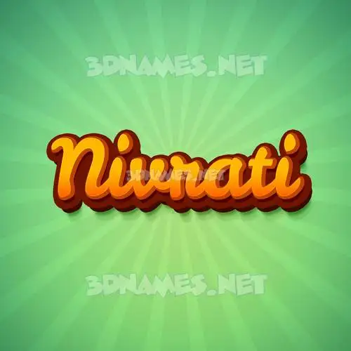 nivrati in Green Rays style - 3D name wallpaper