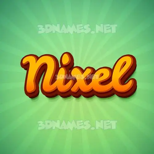 nixel in Green Rays style - 3D name wallpaper nixel in Green Rays style - 3D name wallpaper