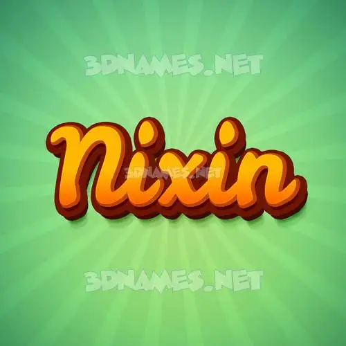 nixin in Green Rays style - 3D name wallpaper nixin in Green Rays style - 3D name wallpaper