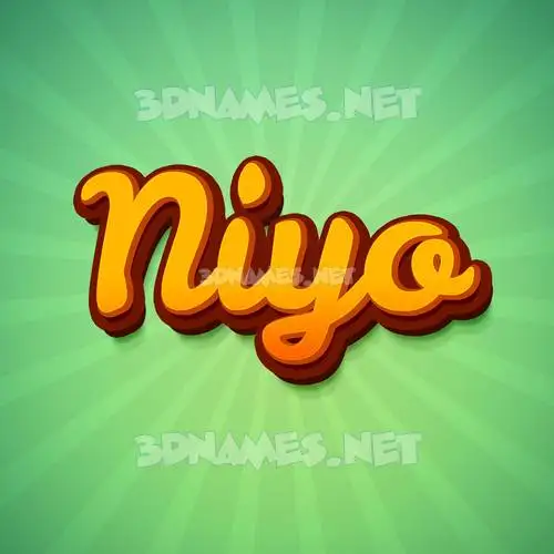 niyo in Green Rays style - 3D name wallpaper niyo in Green Rays style - 3D name wallpaper