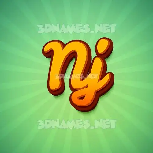 nj in Green Rays style - 3D name wallpaper nj in Green Rays style - 3D name wallpaper
