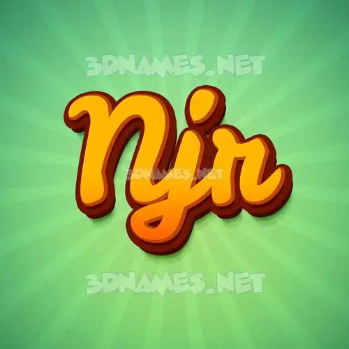 njr in Green Rays style - 3D name wallpaper njr in Green Rays style - 3D name wallpaper