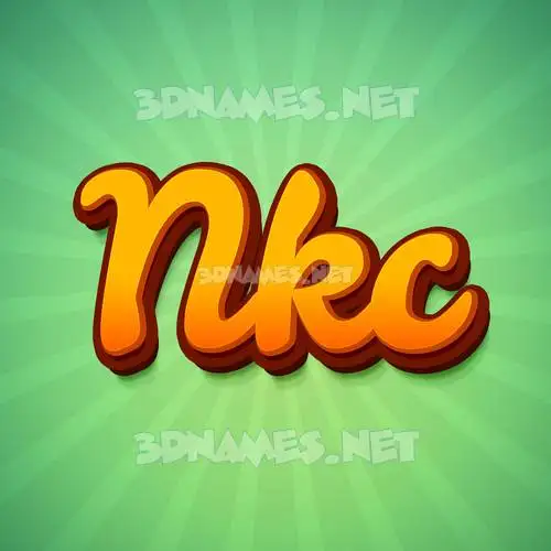 nkc in Green Rays style - 3D name wallpaper nkc in Green Rays style - 3D name wallpaper