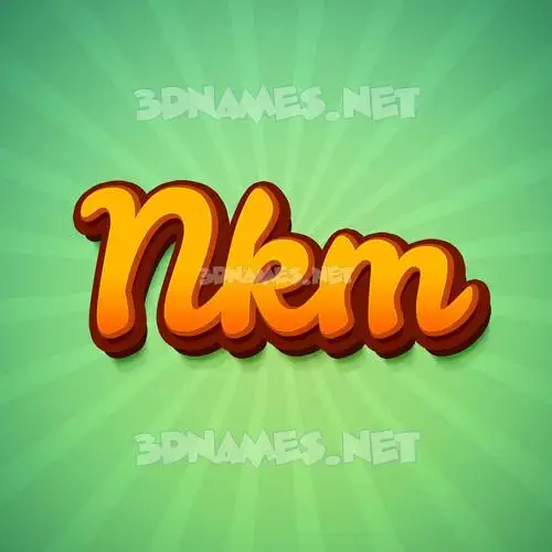nkm in Green Rays style - 3D name wallpaper nkm in Green Rays style - 3D name wallpaper