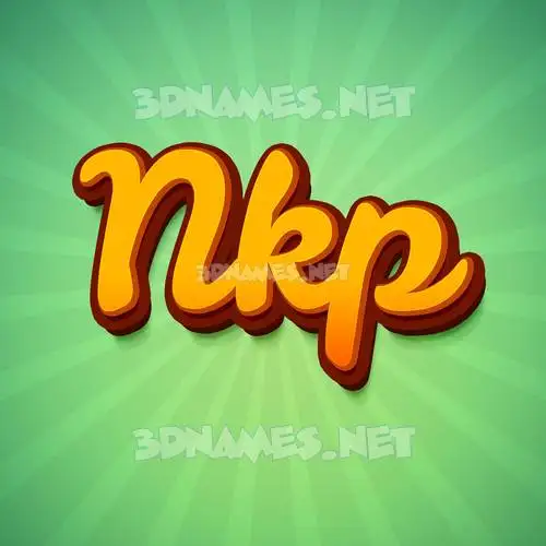 nkp in Green Rays style - 3D name wallpaper nkp in Green Rays style - 3D name wallpaper