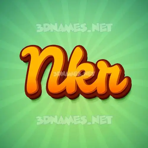 nkr in Green Rays style - 3D name wallpaper nkr in Green Rays style - 3D name wallpaper