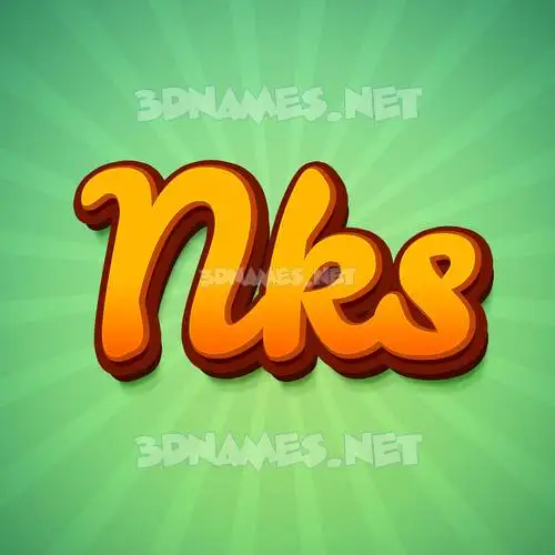 nks in Green Rays style - 3D name wallpaper nks in Green Rays style - 3D name wallpaper