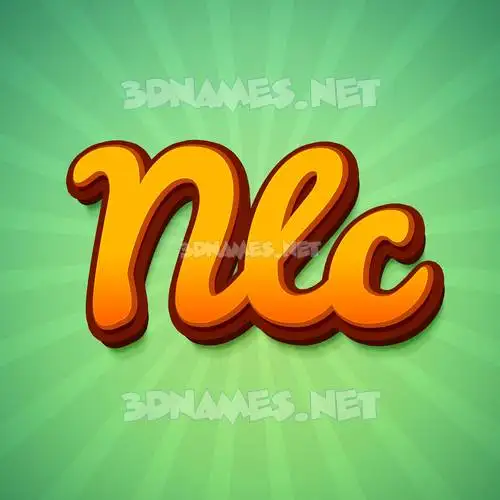 nlc in Green Rays style - 3D name wallpaper nlc in Green Rays style - 3D name wallpaper