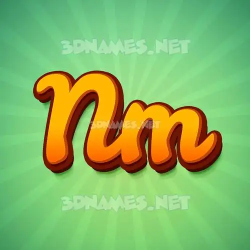 nm in Green Rays style - 3D name wallpaper nm in Green Rays style - 3D name wallpaper