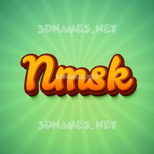 nmsk in Green Rays style - 3D name wallpaper nmsk in Green Rays style - 3D name wallpaper