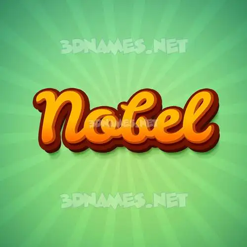 nobel in Green Rays style - 3D name wallpaper nobel in Green Rays style - 3D name wallpaper