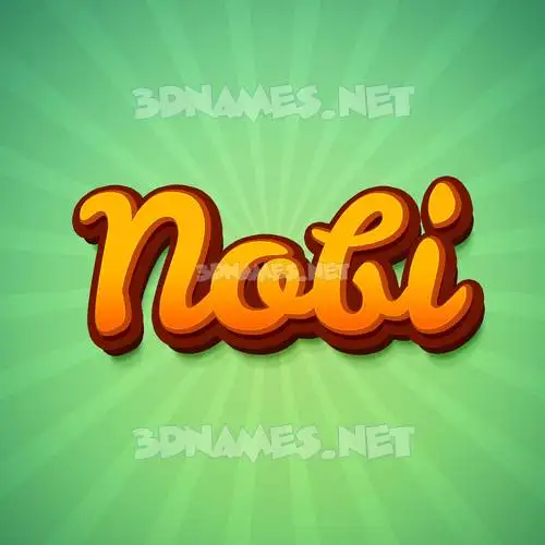 nobi in Green Rays style - 3D name wallpaper nobi in Green Rays style - 3D name wallpaper