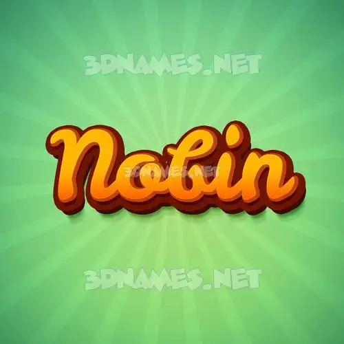 nobin in Green Rays style - 3D name wallpaper nobin in Green Rays style - 3D name wallpaper