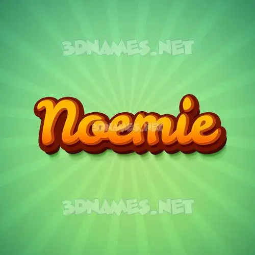noemie in Green Rays style - 3D name wallpaper
