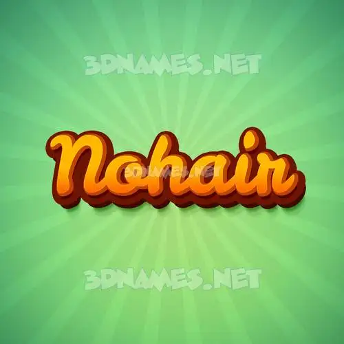 nohair in Green Rays style - 3D name wallpaper nohair in Green Rays style - 3D name wallpaper