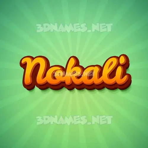 nokali in Green Rays style - 3D name wallpaper nokali in Green Rays style - 3D name wallpaper