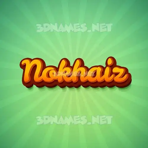 nokhaiz in Green Rays style - 3D name wallpaper nokhaiz in Green Rays style - 3D name wallpaper