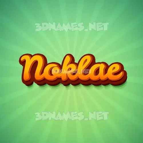 noklae in Green Rays style - 3D name wallpaper noklae in Green Rays style - 3D name wallpaper