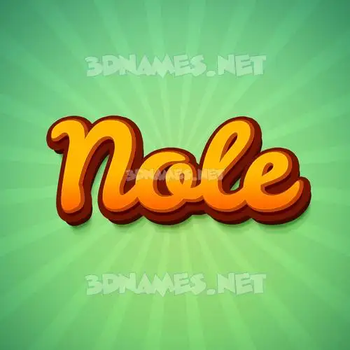 nole in Green Rays style - 3D name wallpaper nole in Green Rays style - 3D name wallpaper