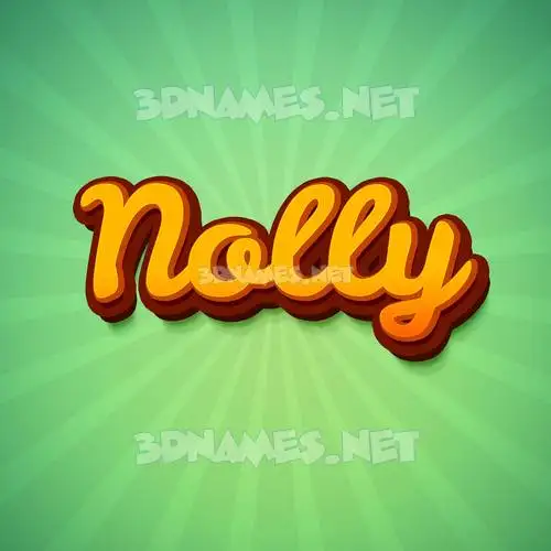 nolly in Green Rays style - 3D name wallpaper nolly in Green Rays style - 3D name wallpaper