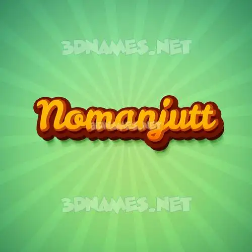 nomanjutt in Green Rays style - 3D name wallpaper nomanjutt in Green Rays style - 3D name wallpaper