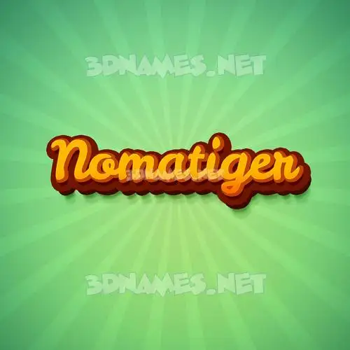 nomatiger in Green Rays style - 3D name wallpaper nomatiger in Green Rays style - 3D name wallpaper