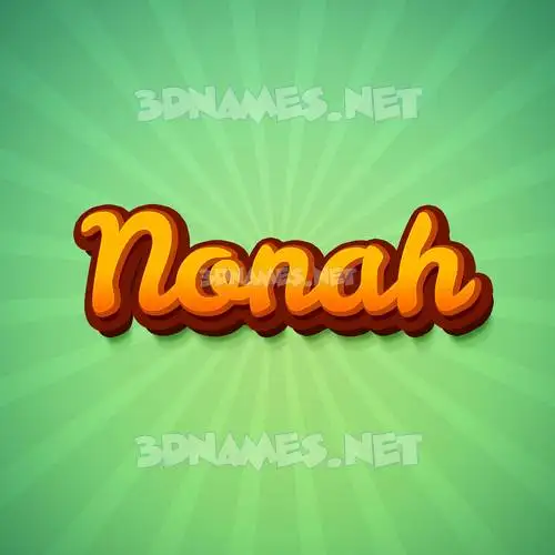 nonah in Green Rays style - 3D name wallpaper nonah in Green Rays style - 3D name wallpaper