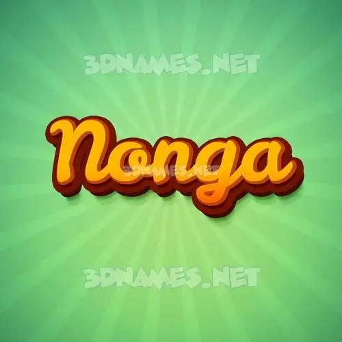 nonga in Green Rays style - 3D name wallpaper nonga in Green Rays style - 3D name wallpaper