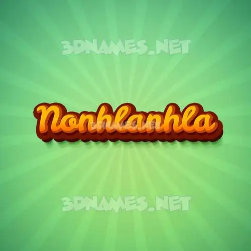 nonhlanhla in Green Rays style - 3D name wallpaper nonhlanhla in Green Rays style - 3D name wallpaper