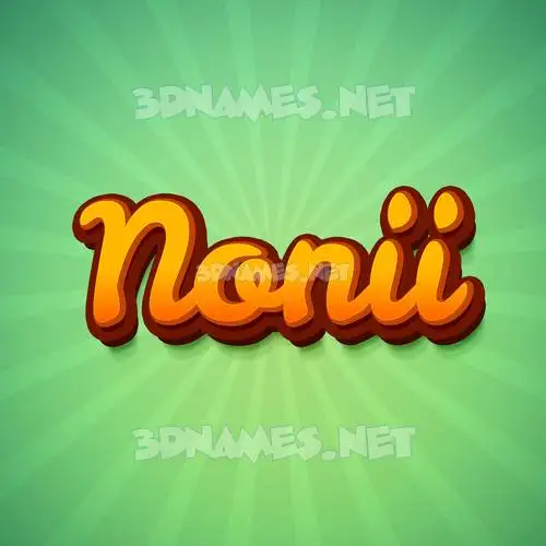 nonii in Green Rays style - 3D name wallpaper nonii in Green Rays style - 3D name wallpaper