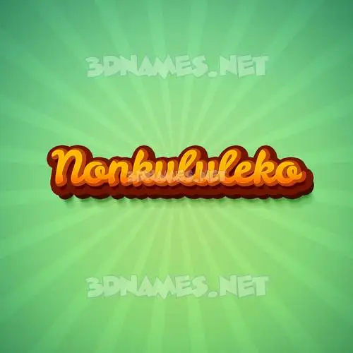 nonkululeko in Green Rays style - 3D name wallpaper nonkululeko in Green Rays style - 3D name wallpaper