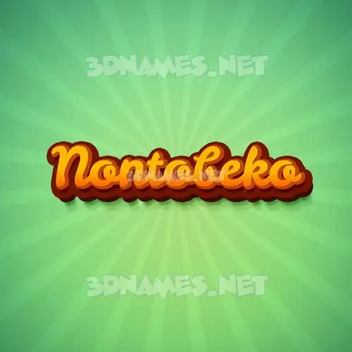 nontobeko in Green Rays style - 3D name wallpaper nontobeko in Green Rays style - 3D name wallpaper