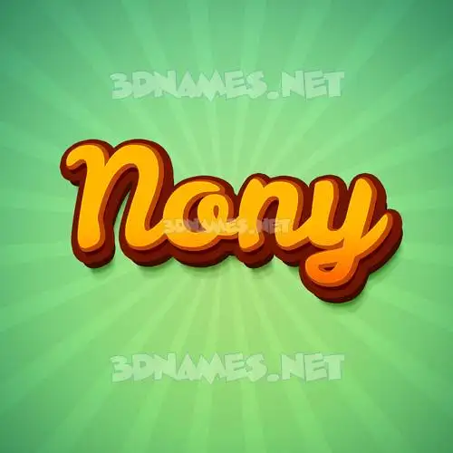 nony in Green Rays style - 3D name wallpaper nony in Green Rays style - 3D name wallpaper