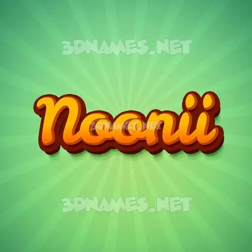 noonii in Green Rays style - 3D name wallpaper noonii in Green Rays style - 3D name wallpaper